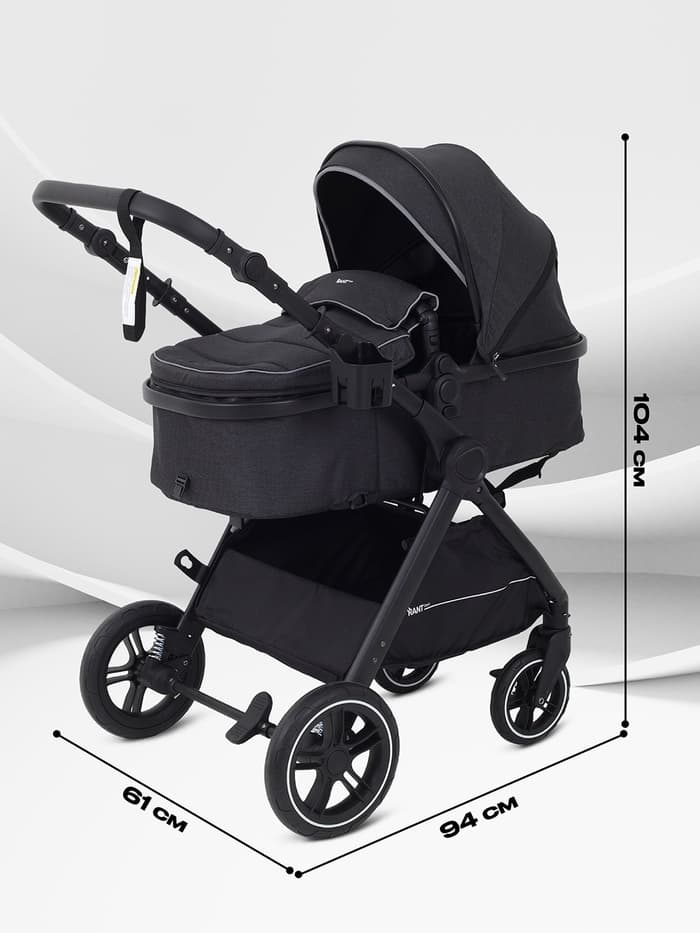 Коляска детская RANT basic "ROLLER" (2в1) RA161 черный