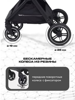 Коляска детская RANT basic "ROLLER" (2в1) RA161 черный