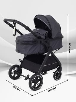 Коляска детская RANT basic "ROLLER" (2в1) RA161 серый