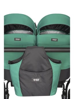 Коляска для близнецов SAXO (RIKO BASIC) 01 бирюзовый-чёрный (1 кор.)
