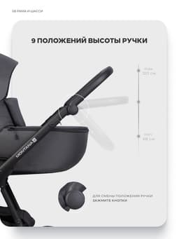 Коляска MONTANA X (3 в 1) (RIKO BASIC) 53 т.серый