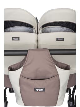 Коляска для близнецов SAXO (RIKO BASIC) 03 бежевый-коричневый (1 кор.)