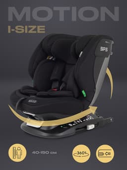 Автокресло MOWBaby UB616 "MOTION" isofix (40-150см) черный
