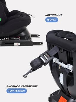 Автокресло MOWBaby UB616 "MOTION" isofix (40-150см) черный