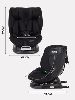 Автокресло MOWBaby UB616 "MOTION" isofix (40-150см) черный