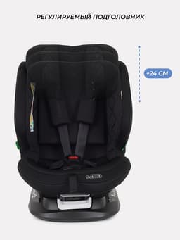 Автокресло MOWBaby UB616 "MOTION" isofix (40-150см) черный