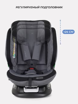 Автокресло MOWBaby UB616 "MOTION" isofix (40-150см) серый