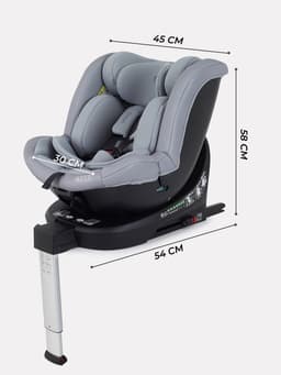Автокресло MOWBaby AY959 Pro "STAGE" isofix (40-150см) серый