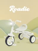 Велосипед детский трёхколёсный MOWBaby MC054 ROADIE, диаметр колёс 8" и 6", серый