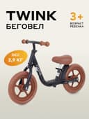 Беговел MOWBaby MC001 TWINK, диаметр колёс 12", чёрный