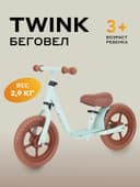 Беговел MOWBaby MC001 TWINK, диаметр колёс 12", зелёный