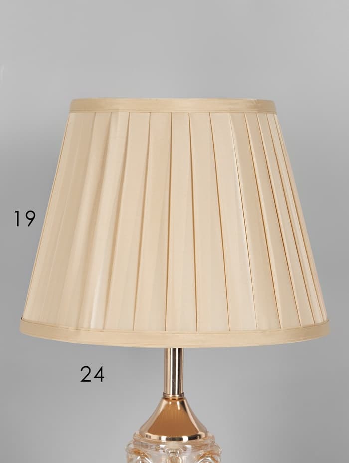 Лампа настольная RISALUX «Павлиния», подсветка, E27, 40 Вт, золотистая, 26×26×44 см