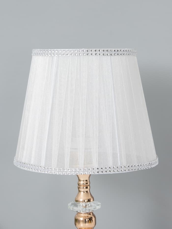Лампа настольная RISALUX «Ким», 40 Вт, Е27, золотисто-белая, 23×23×40 см