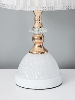 Лампа настольная RISALUX «Ким», 40 Вт, Е27, золотисто-белая, 23×23×40 см