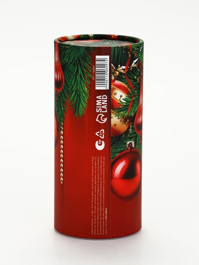 Салфетки бумажные в тубусе «С Новым годом», 50 шт.
