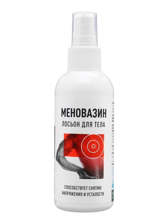 Лосьон для тела «Меновазин», для спины, от напряжения и усталости, 150 мл