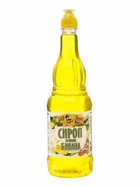 Сироп без сахара, вкус: банан, 1 л.