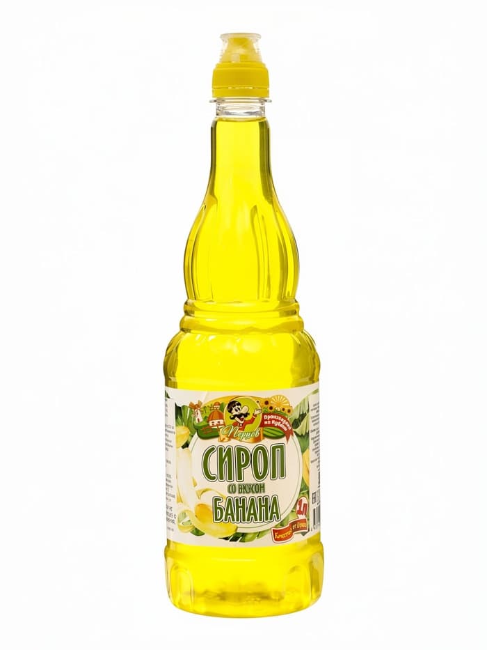 Сироп без сахара, вкус: банан, 1 л.