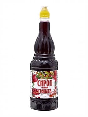 Сироп без сахара, вкус: гранат, 1 л.