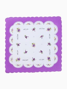 Платки носовые женские «Этель» Flowers, 28×28 см - 10 шт., хлопок 100%, МИКС