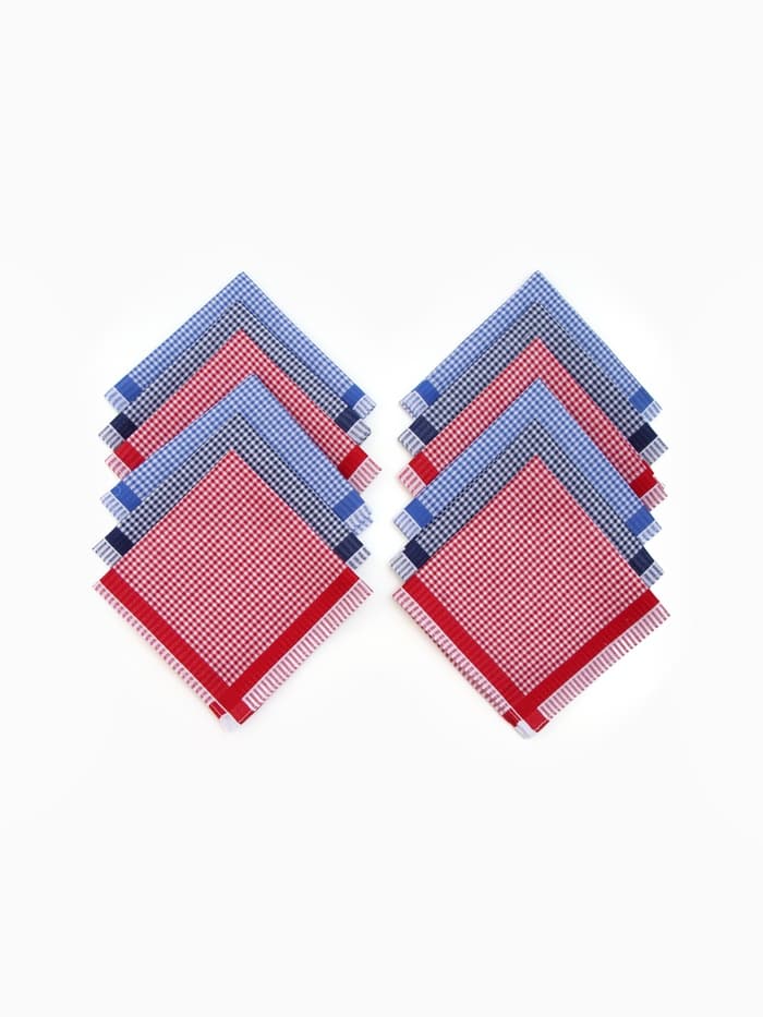 Платки носовые мужские «Этель. Клетка», 28×28 см, хлопок 100%, МИКС