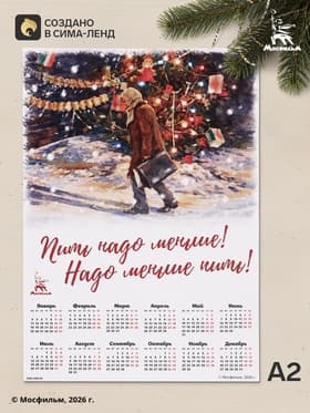 Календарь А2 «Пить надо меньше!», 2027