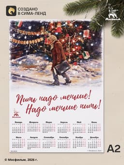 Календарь А2 «Пить надо меньше!», 2027