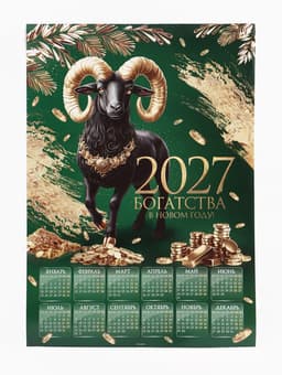 Календарь 2027, настенный, А1 «Богатый»