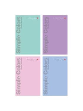 ТЕТРАДЬ ДЛЯ ЗАПИСИ СЛОВАРНЫХ СЛОВ А6, 48 Л. "ZEFIR COLORS" 4 ВИДА