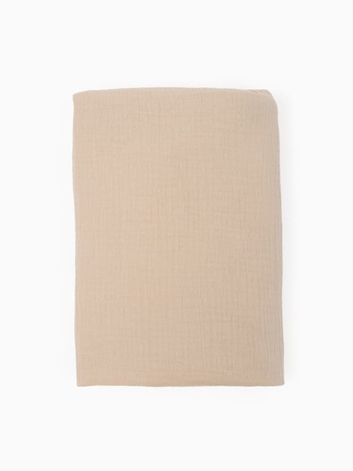 Пелёнки «Крошка Я» Milky-beige, 130×100 см, набор 2 шт., 100 хлопок, бежевая, белая