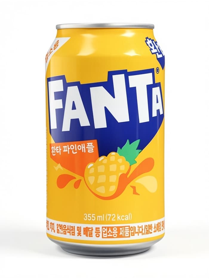 Напиток газированный FANTA Pineapple Flavored Soda, вкус: ананас, 355 мл