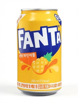 Напиток газированный FANTA Pineapple Flavored Soda, вкус: ананас, 355 мл