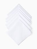 Платки носовые «Этель» White cotton, 28×28 см - 6 шт., хлопок 100%, белые