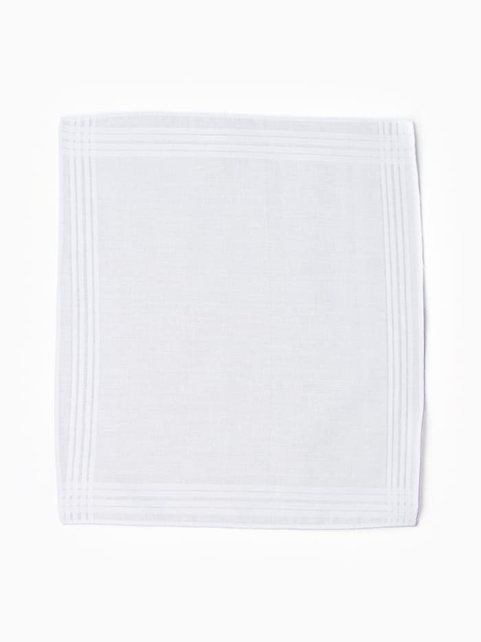 Платки носовые «Этель» White cotton, 28×28 см - 6 шт., хлопок 100%, белые