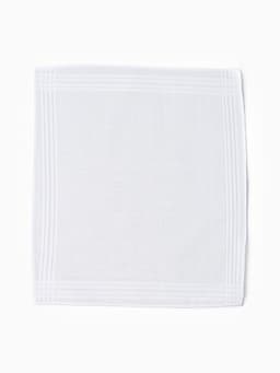Платки носовые «Этель» White cotton, 28×28 см - 6 шт., хлопок 100%, белые