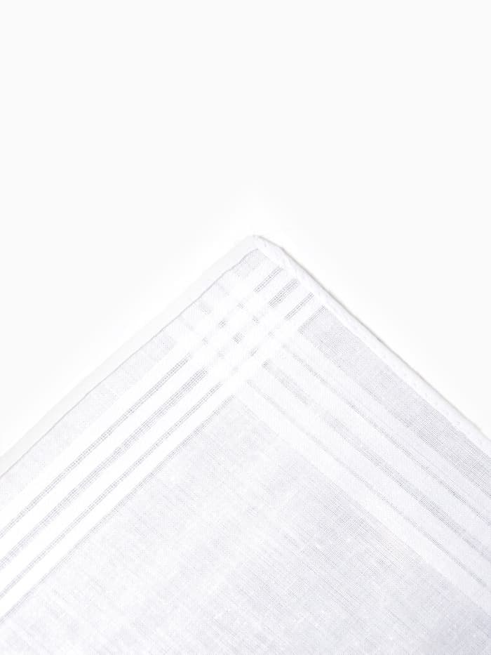 Платки носовые «Этель» White cotton, 28×28 см - 6 шт., хлопок 100%, белые