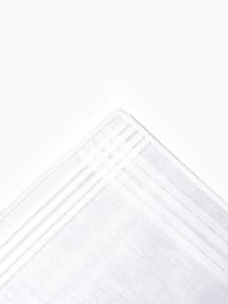 Платки носовые «Этель» White cotton, 28×28 см - 6 шт., хлопок 100%, белые