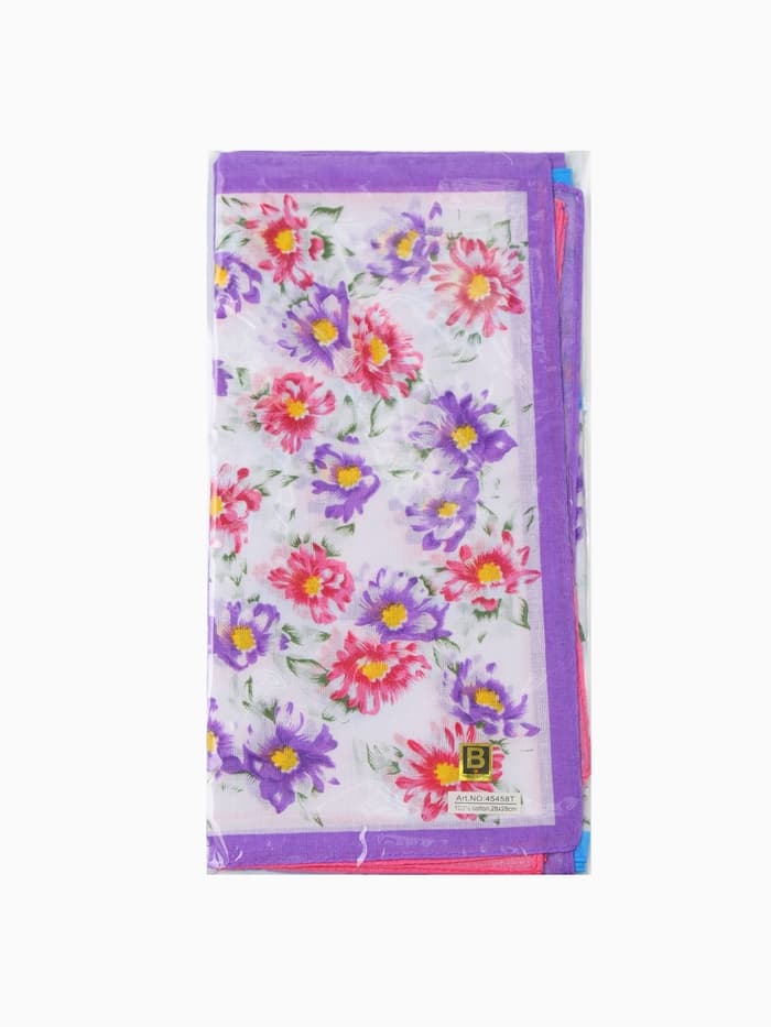 Платки носовые женские «Этель» White cotton, 28×28 см - 10 шт., хлопок 100%, МИКС