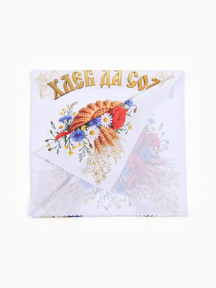 Рушник «Хлеб да соль», 150×36 см, белый