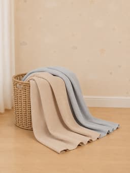 Пелёнки муслиновые «Крошка Я» Grey-beige, 130×100 см, набор 2 шт., серая, бежевая