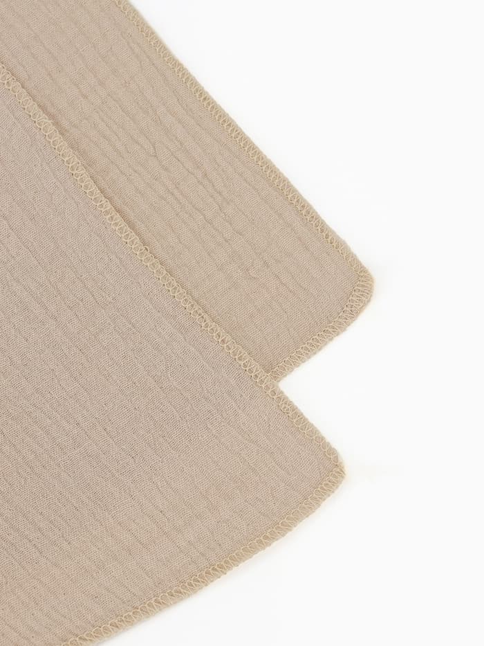 Пелёнки муслиновые «Крошка Я» Grey-beige, 130×100 см, набор 2 шт., серая, бежевая
