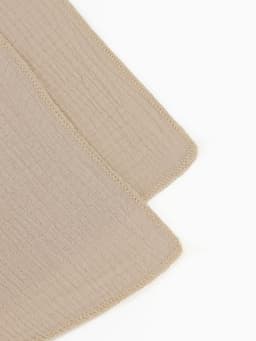 Пелёнки муслиновые «Крошка Я» Grey-beige, 130×100 см, набор 2 шт., серая, бежевая
