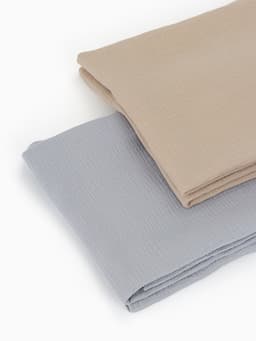 Пелёнки муслиновые «Крошка Я» Grey-beige, 130×100 см, набор 2 шт., серая, бежевая