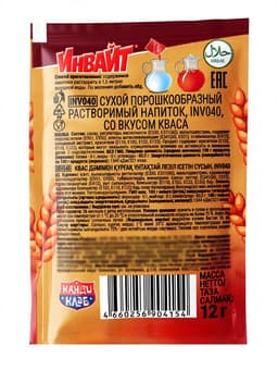 Напиток растворимый ИНВАЙТ, вкус: квас, 9 г