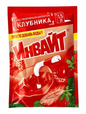 Напиток растворимый ИНВАЙТ, вкус: клубника, 12 г