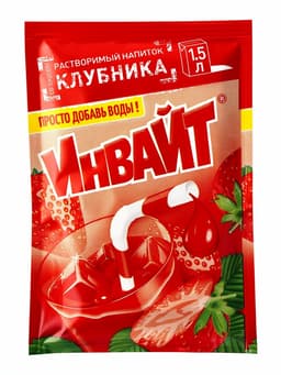 Напиток растворимый ИНВАЙТ, вкус: клубника, 12 г