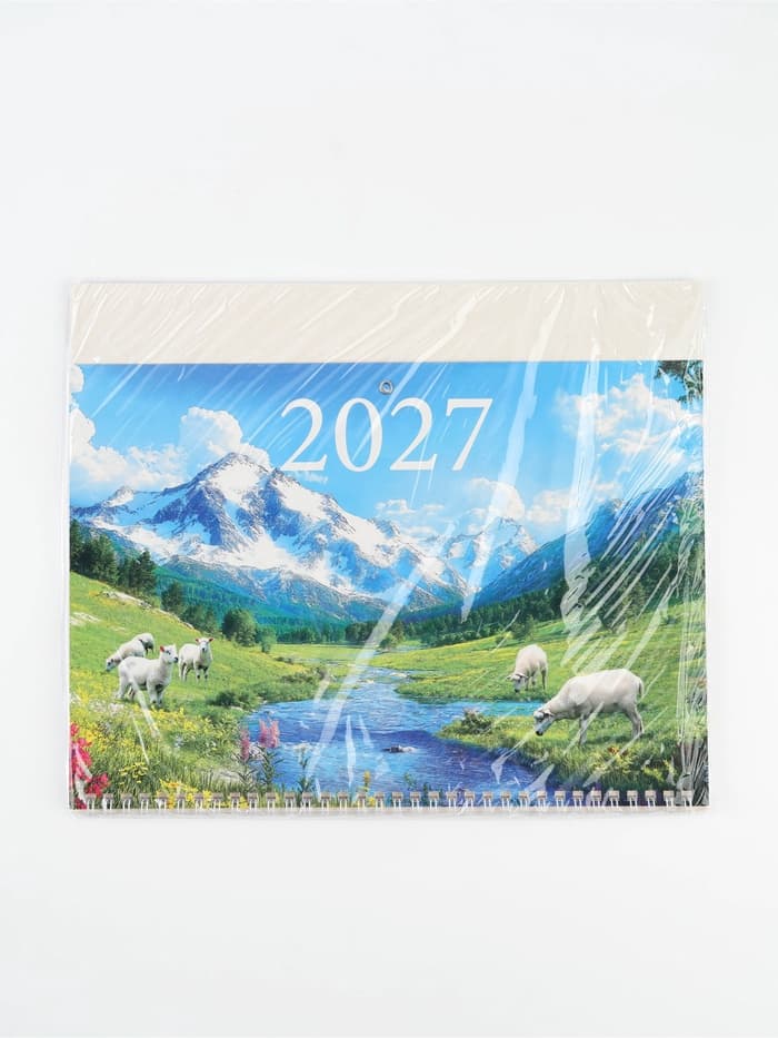 Календарь 2027, квартальный моно «Козлик 2027» 30×46 см