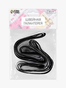 Липучка клеевая, 25 мм, 1 м, чёрная