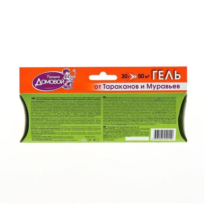 Средство от тараканов «Домовой Прошка», гель, шприц, 30 г
