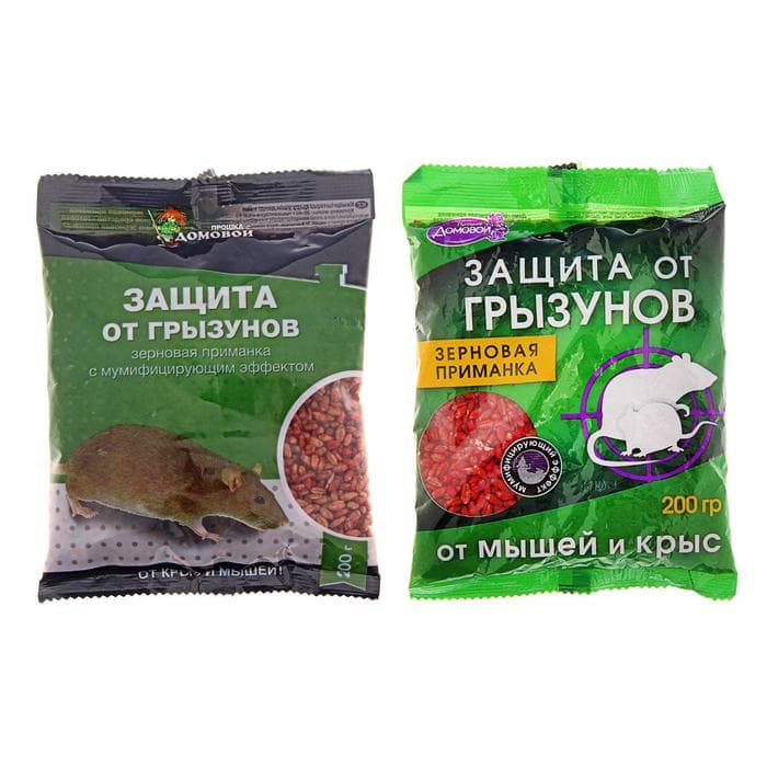 Зерно от грызунов «Домовой Прошка», пакет, 200 г